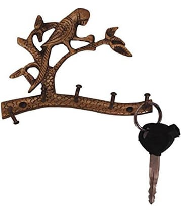 SHAKS TRADERS Multicolour Brass Key Holder - Pack of 1