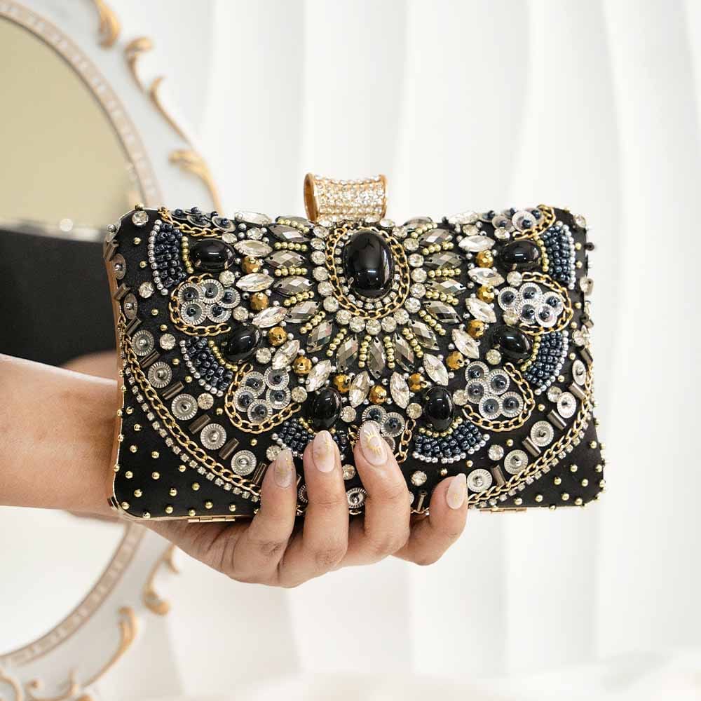 Classic Black Clutch Bag
