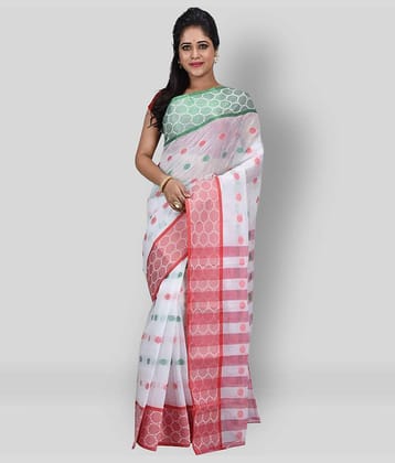 Desh Bidesh Cotton Printed Saree Without Blouse Piece ( Multicolor )
