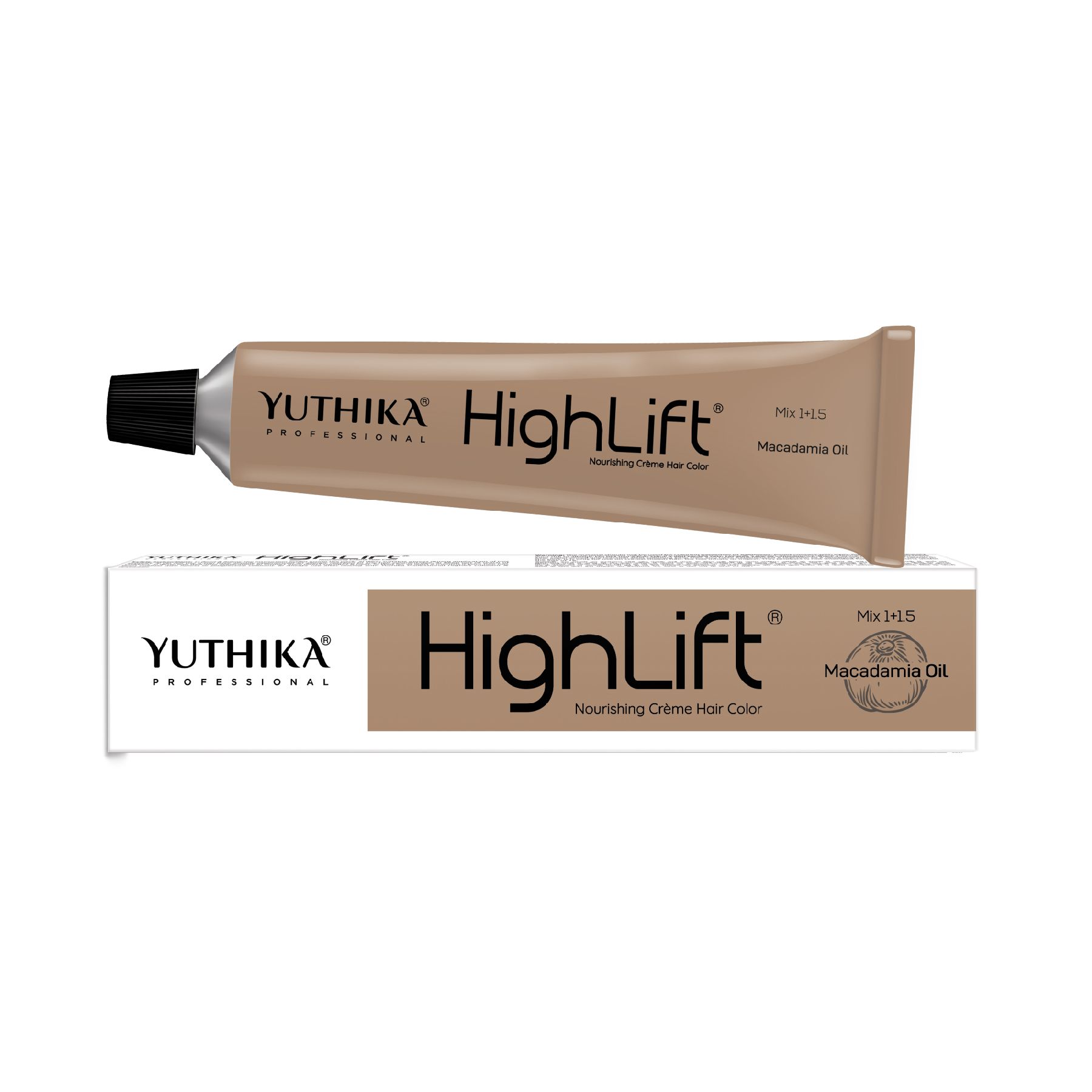 Yuthika Professional High Lift Creme Hair Colour 11.06 Light Red Soft Brown 50g, Permanent Hair Color for Women & Men
