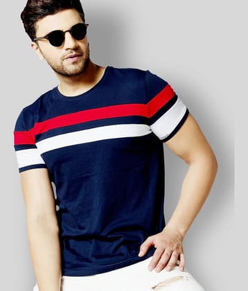 AUSK Pack of 1 Cotton Blend Regular Fit Men's T-Shirt ( Multicolor )