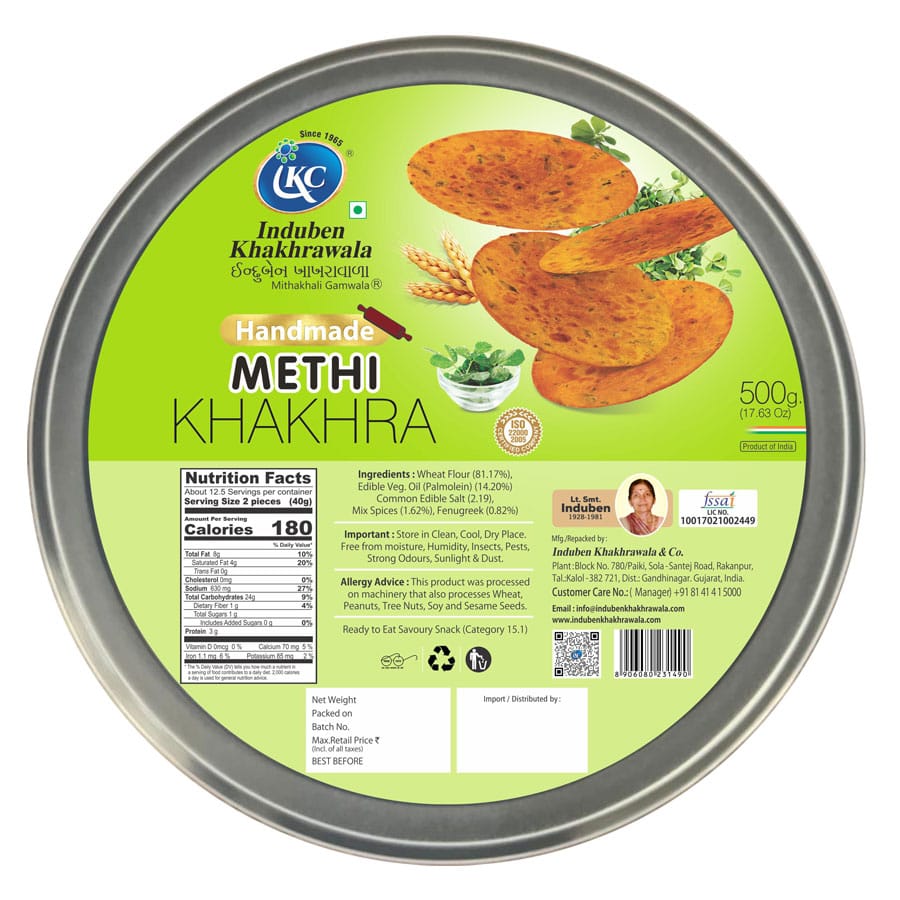 Handmade  Methi Khakhra | 500 G