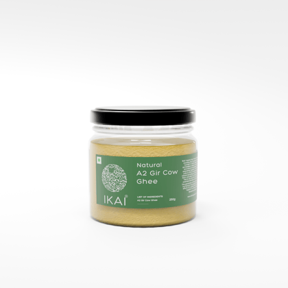 Natural A2 Gir Cow Ghee | Vedic Bilona Method | Curd Churned | 250g