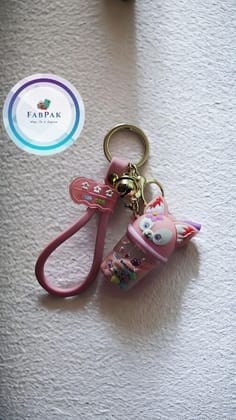 FABPAK Bubble Tea Keychain Light Rose