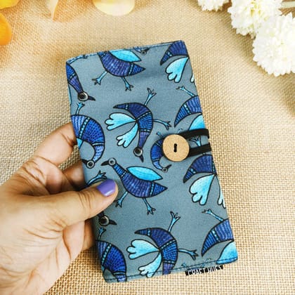Medicine Organizer- Gond Blue Bird
