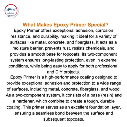 1001 Epoxy Primer 2 Pack System - Industrial-Grade Protection for Metal, Concrete & Wood | Long-Lasting, Anti-Corrosion, and Weatherproof Finish