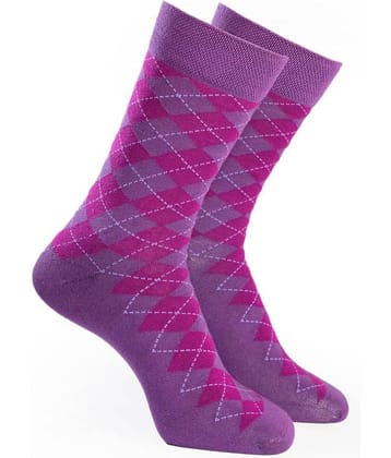 Man Arden - Purple Cotton Men's Mid Length Socks ( Pack of 1 )