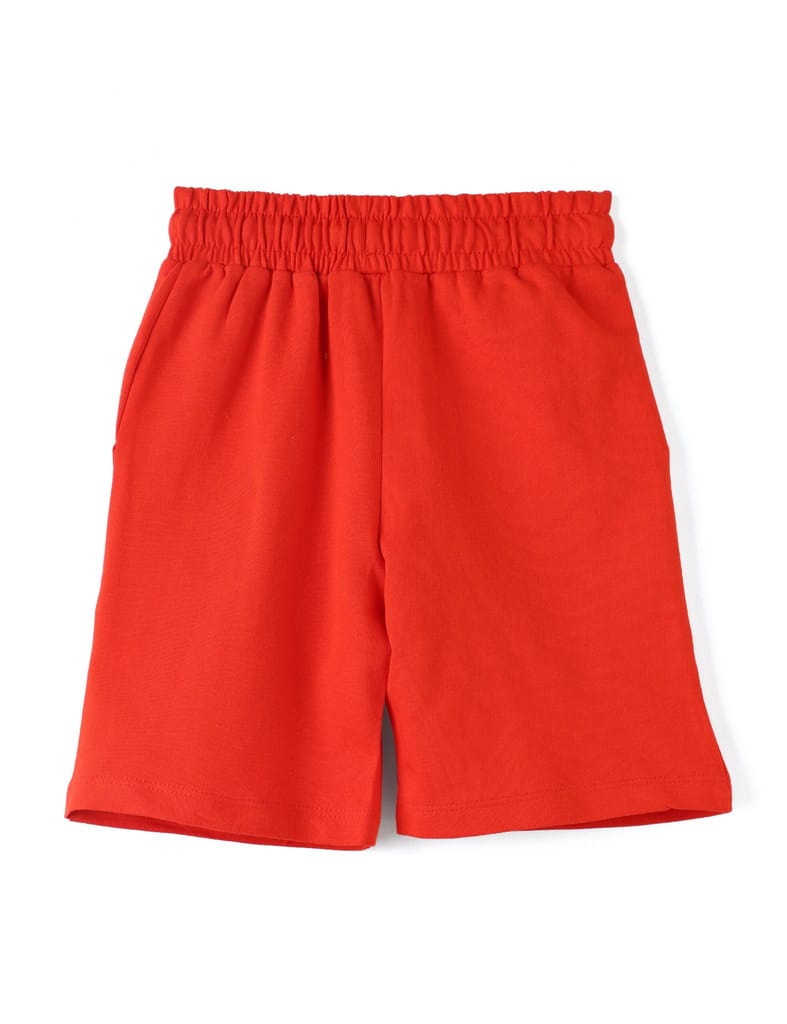 Luxurious Kids Boys Shorts Cotton French Terry Fiery Red Peanut Monkey 2025 at ShopCircuit | OND