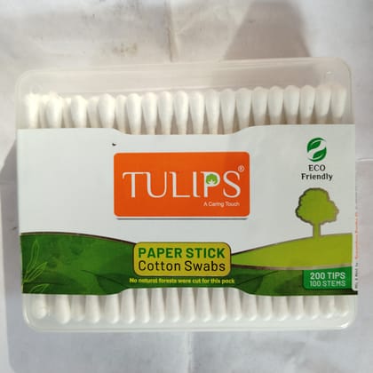 Tulips Paper stick Cotton swabs 100 stems 
