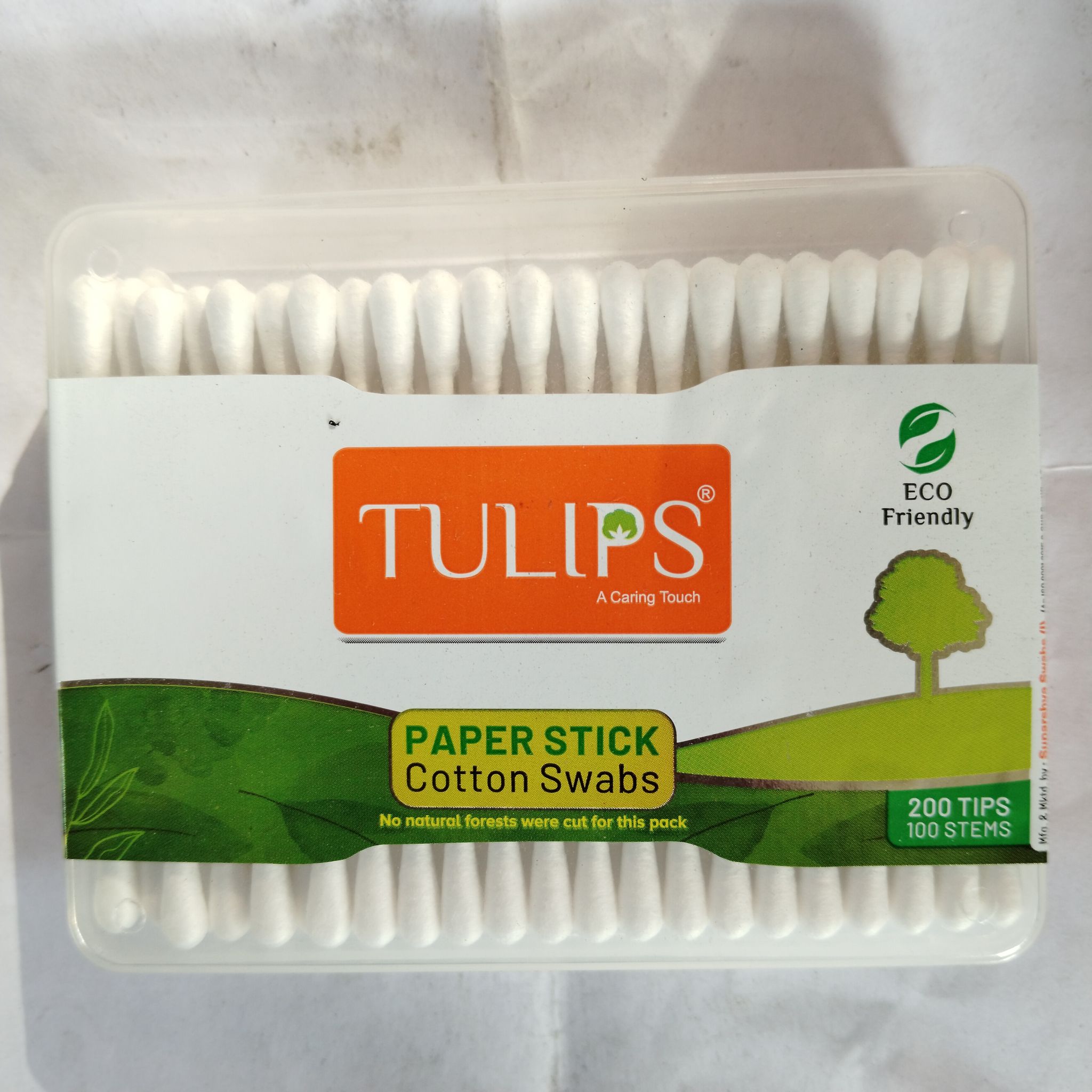 Tulips Paper stick Cotton swabs 100 stems 