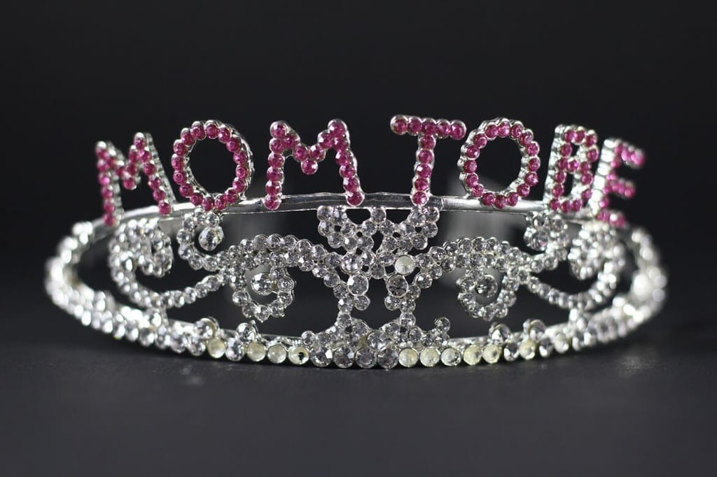 Mom To Be Metal Tiara -1PC