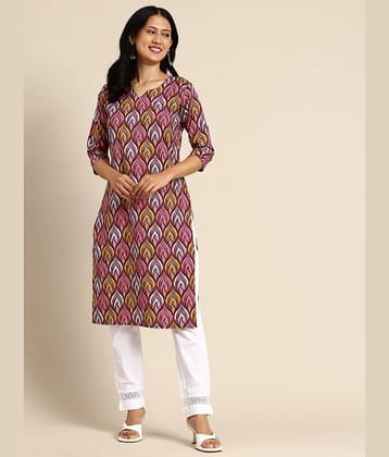 KETAKI FASHION Pack of 1 Crepe Printed Straight Women's Kurti - ( Multicolor )