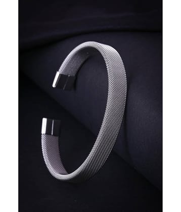 FASHION FRILL Silver Bracelet ( Pack of 1 )