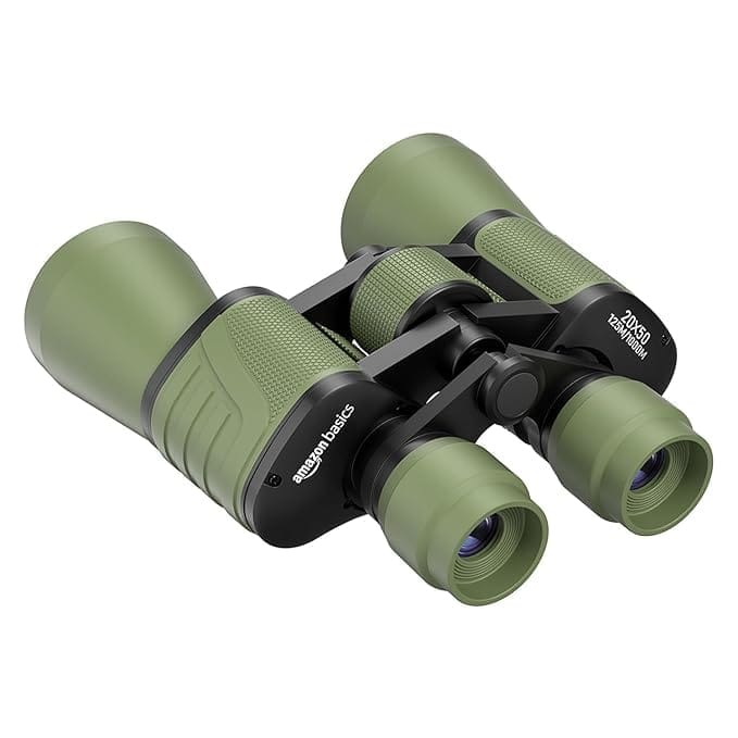 Basics 20x50 Binoculars with Carrying Case, Neck Strap, and Lens Cleaning Cloth_assorted colour