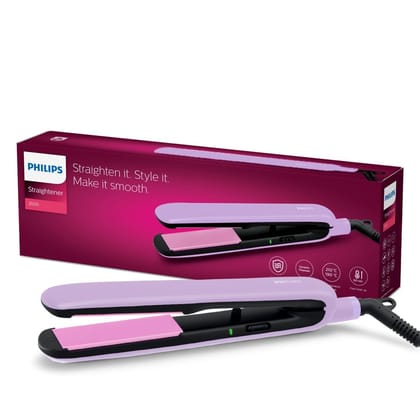 Philips India's No.1 Hair Styling Brand Hair Straightener, Minimized Heat Damage,SilkProtect Care, Titanium Ceramic Plates,Smooth Shiny Straight Hair, 2 Temperature Settings,For Indian Hair,BHS393 Philips India's No.1 Hair Styling Brand Hair Straightener