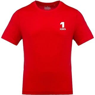 RusselMania Men Printed Round Neck Red T-Shirt