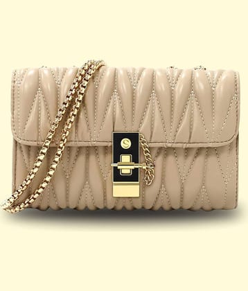 TCRAZY Sling Bag PU Set of 1 ( Beige )