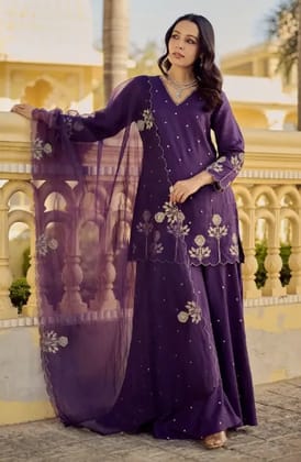 Vaidehi Fashion Women Embroidered Fandy Silk Anarkali Kurta Set with Dupatta Embroidered Anarkali Kurta, Bottom & Dupatta Set Vaidehi Fashion Women Embroidered Fandy Silk Anarkali Kurta Set with Dupatta Embroidered Anarkali Kurta, Bottom & Dupatta Set