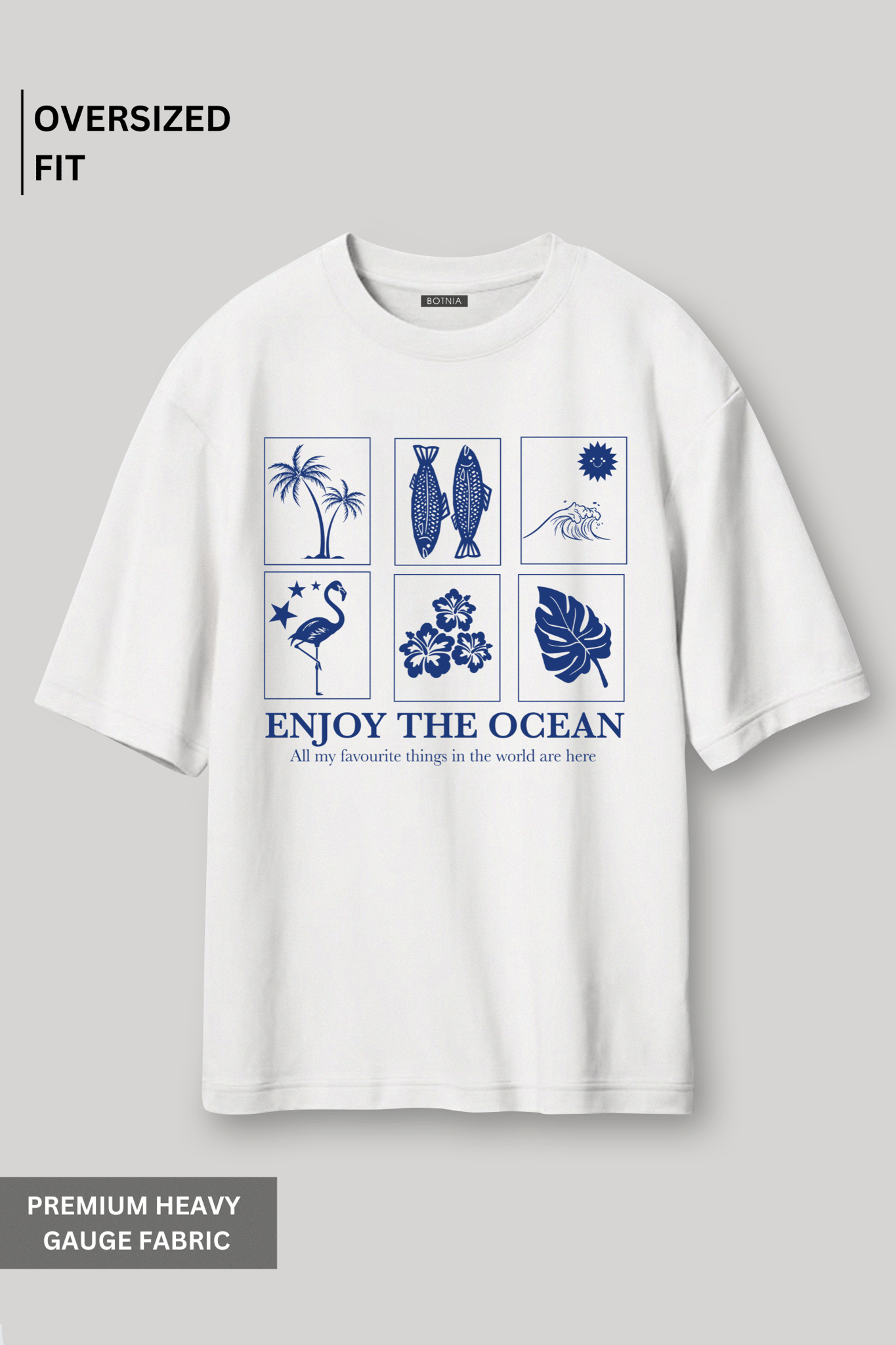 The Ocean - Oversized T-Shirt-XS