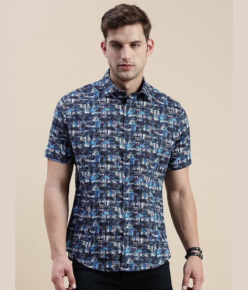Showoff Cotton Blend Regular Fit Printed Half Sleeves Men's Casual Shirt - Multi ( Pack of 1 )