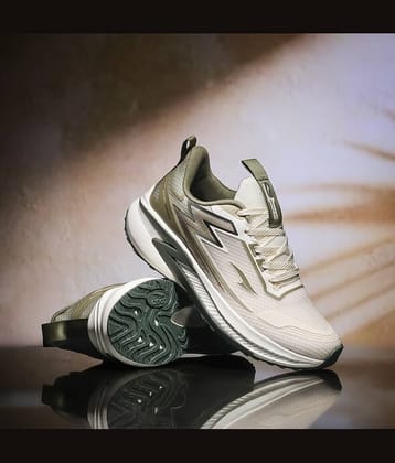 ASIAN QUANTUM-28 Beige Men's Sports Running Shoes