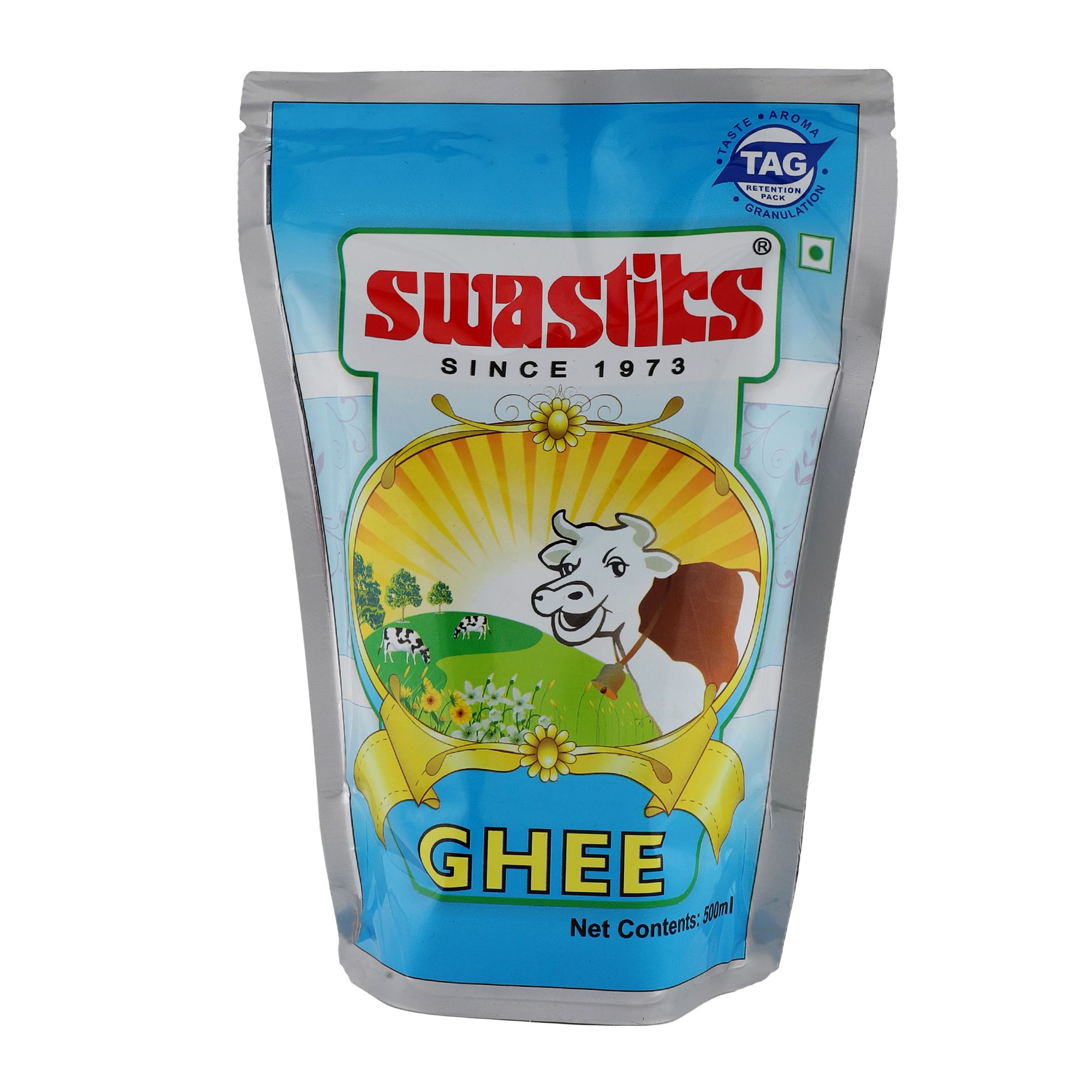 Swastiks Ghee, 500 ml Pouch