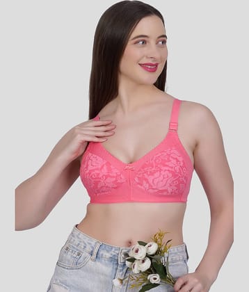 Eve's Beauty Pack of 1 Cotton Blend Non Padded Everyday Bra For Women ( Magenta )