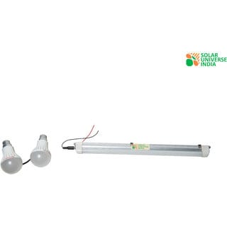 Solar Universe India DC LED Tubelight 6W 12V for DC Home Lighting Systems  12V Batteries - Set of Two Pieces