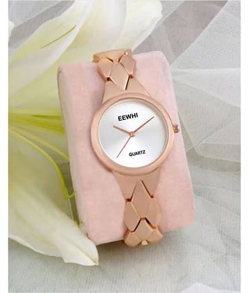 EEWHI Rose Gold Metal Analog Womens Watch