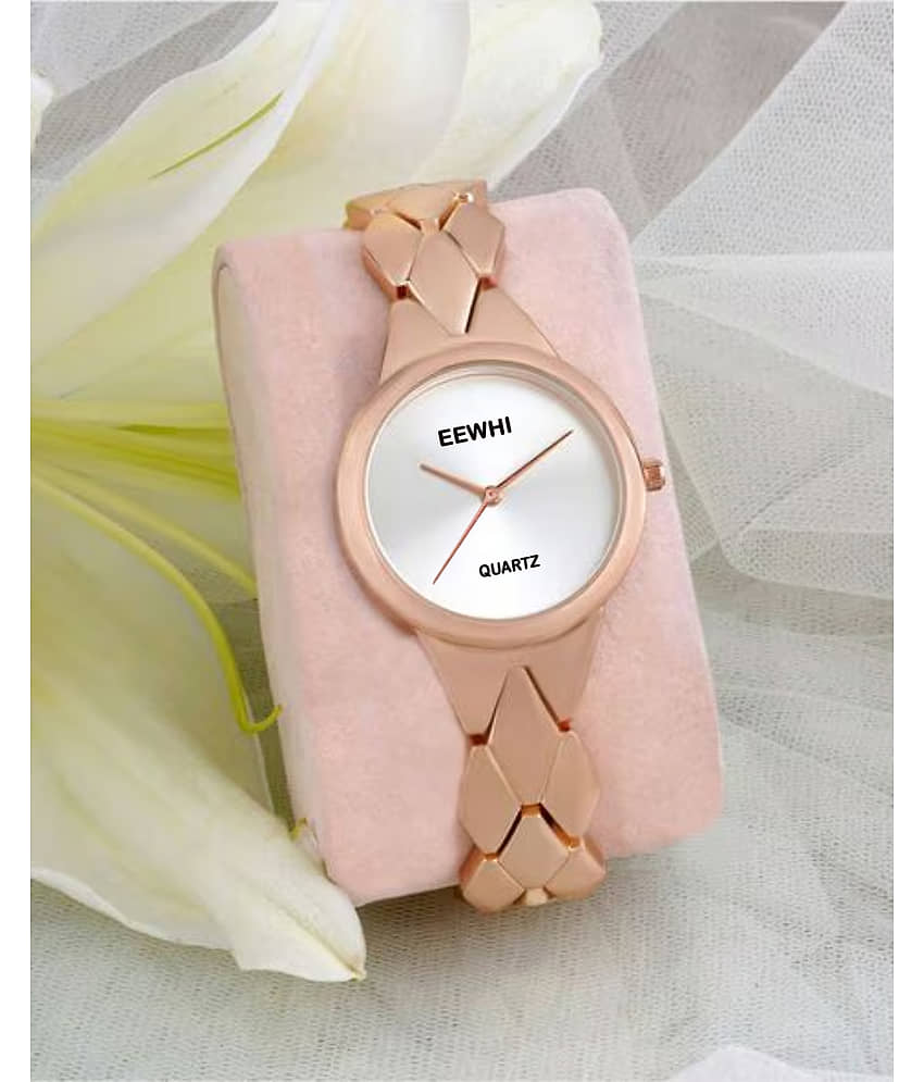 EEWHI Rose Gold Metal Analog Womens Watch