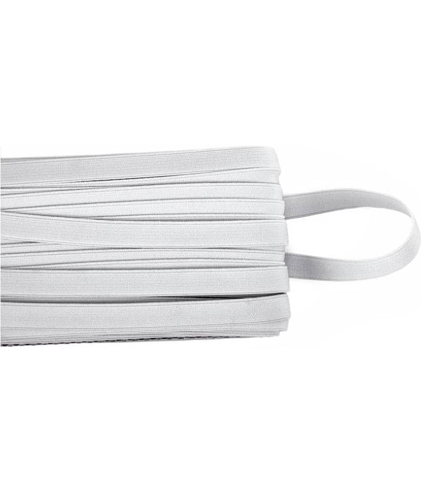 Imported Elastic, Half Inch Width, Used in Dresses, Pants, Lingeries, Children Frocks and Underwear, Tailoring, Sportswear, Belts Waist Bands, Suitcase Straps, 10 MTS Pack