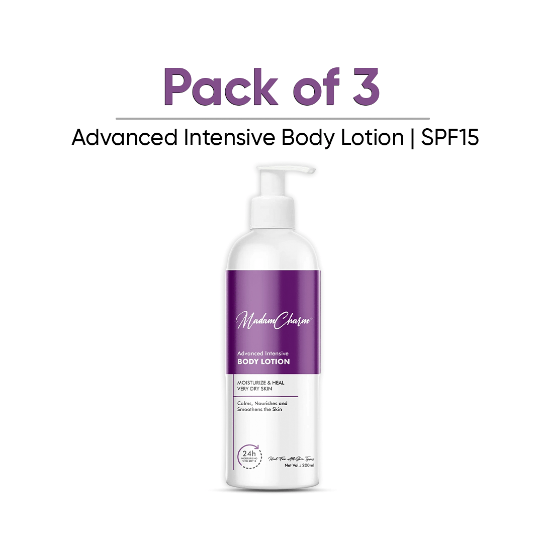 (Pack Of 3) Advanced Intensive Body Lotion | SPF15 | For Men & Women