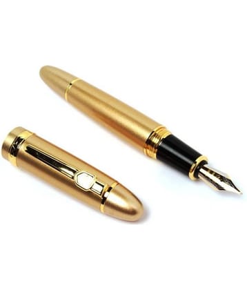 New 159 Luxury Gold Iridium Nib Metal Signature Fountain Pen