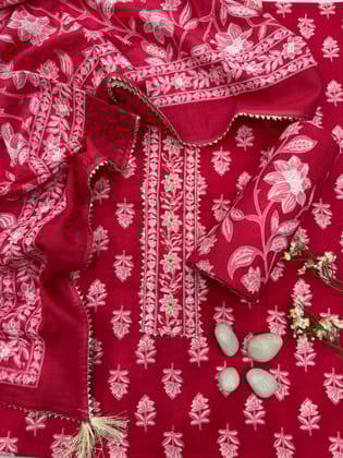 Hand Work Cotton Gota Suit