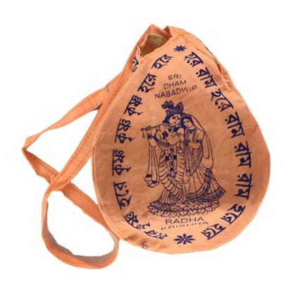 MAYAPURI Radha Krishna Printed Chanting Bag or Japa Bag with Japa Mala & Mala Counter (Pack of 1)