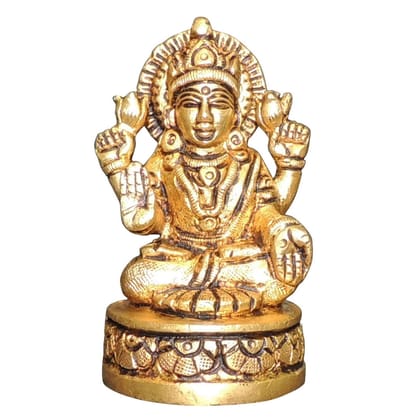 Brass Showpiece Laxmi Ji God Idol Statue (BSMAS1467 L)