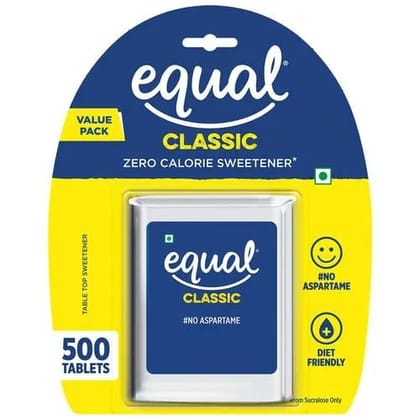 Equal Classic Zero Calorie Sweetener - No Aspartame, Diet-Friendly, 50 gm