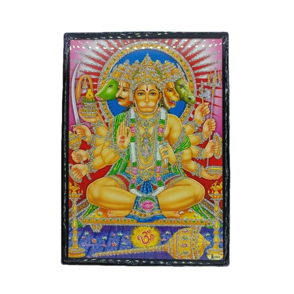 MAYAPURI Hanuman/Bajrangbali Ji photo frame | Hanuman ji frame (5x7 inch) - Pooja Needs | Buy online on ZillyBuy