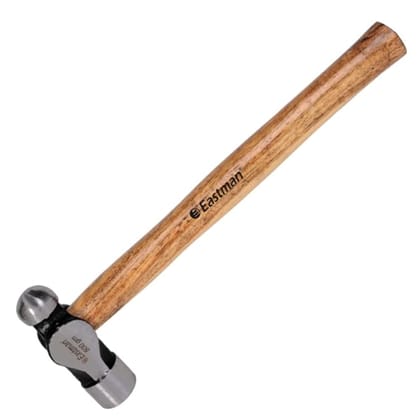 Eastman Ball Pein Hammers - American Type, 100 Gms, Drop Forged Steel with Seasoned Wood Handle Fitting For Home Industrial & Professional Use (E-2064)