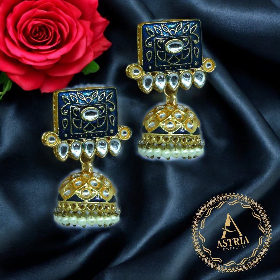 Green Square Jhumkas