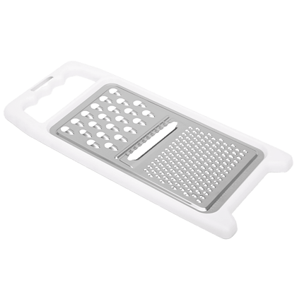 Fackelmann Stainless Steel Universal Grater With Plastic Handle, 1 Pc