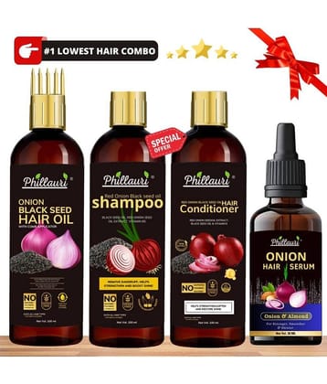 Phillauri - Moisturizing Onion Oil 330 ml ( Pack of 4 )