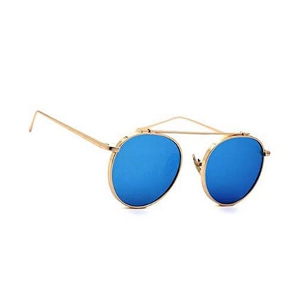 Dervin Allu Arjun Inspired Round Unisex Sunglasses (Blue)