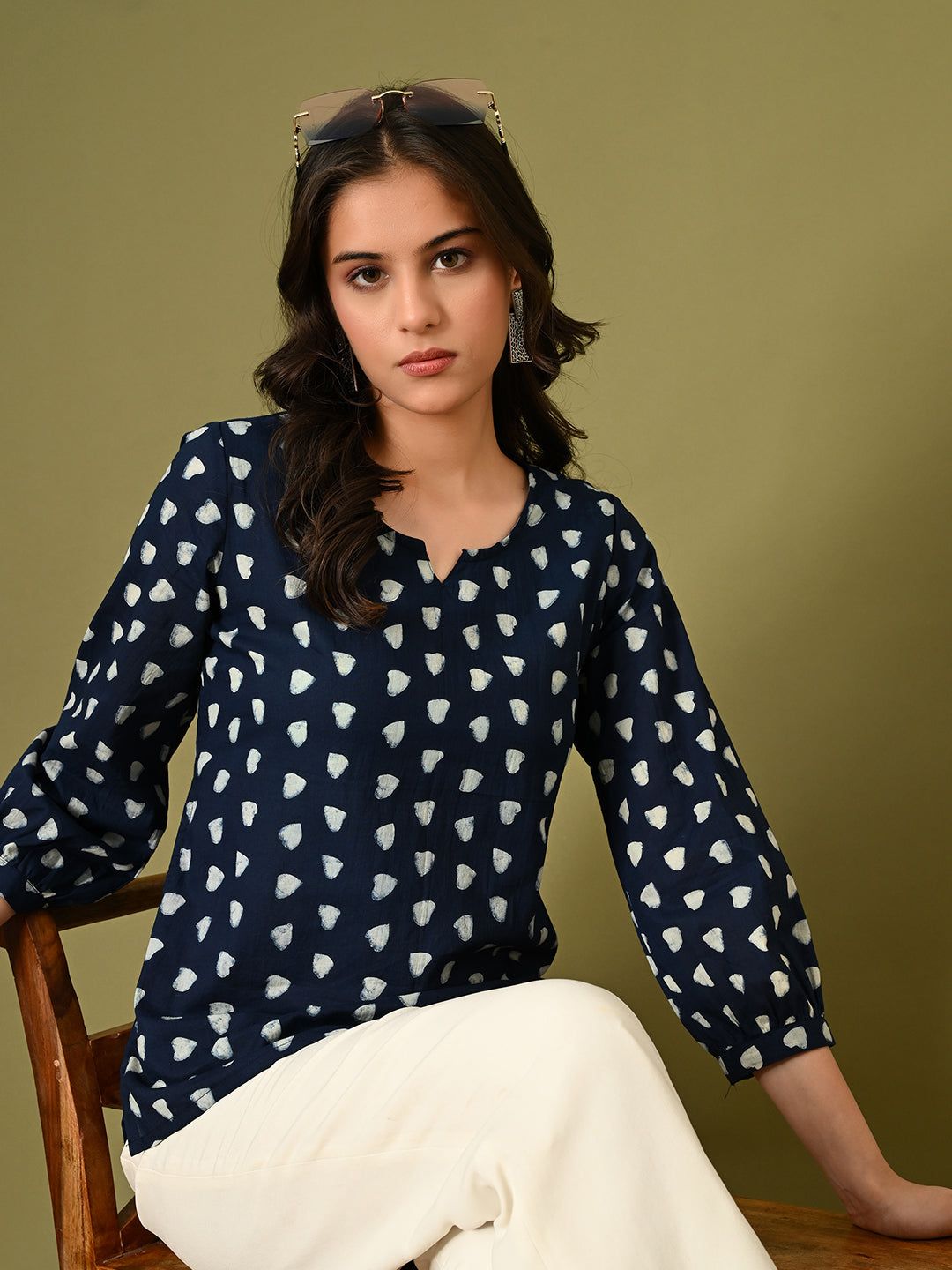 Blooming Heart Pocket Top-XS