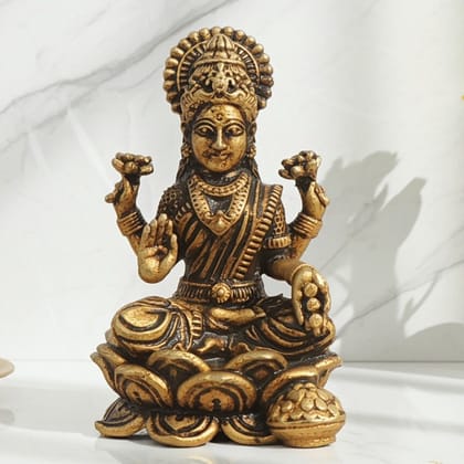Brass Showpiece Laxmi Ji God Idol Statue (BSMAS1688 L)