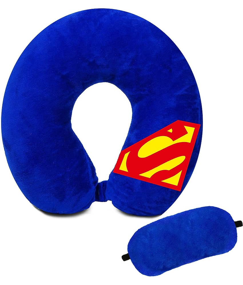 JUZZII Blue Neck Pillow,Eye Shade ( Pack of 2 )
