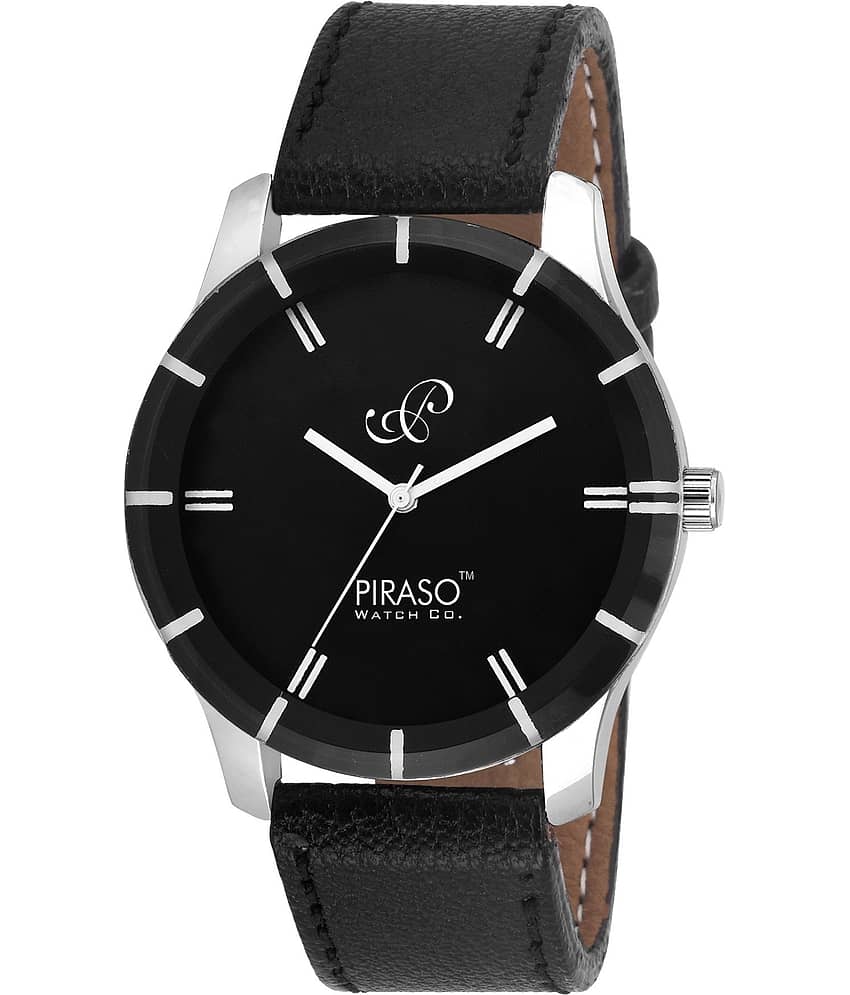 PIRASO Black Nylon Analog Men's Watch