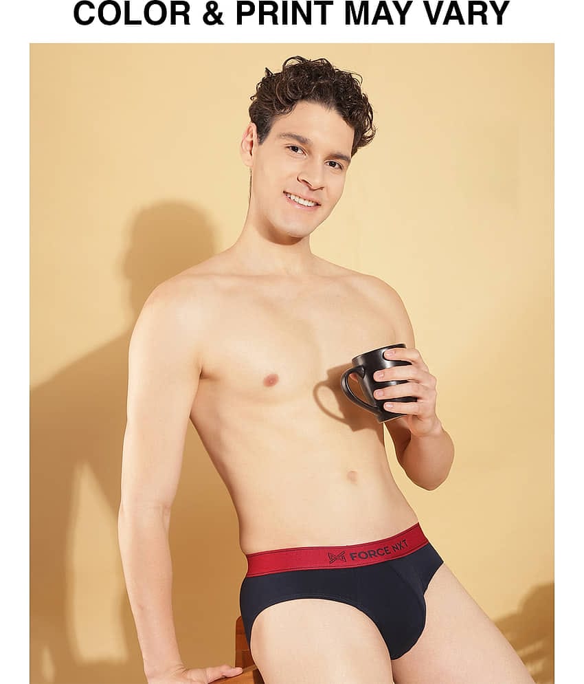Force NXT Pack of 1 Cotton Briefs For Men's ( Multicolor )