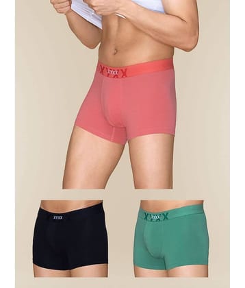 XYXX - Multicolor Cotton Men's Trunks ( Pack of 3 )