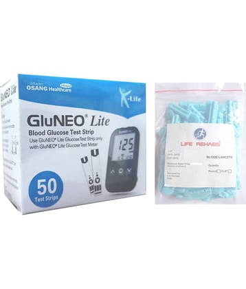 Infopia Gluneo Lite 50 Strips+ 50 Life Rehabs Lancets